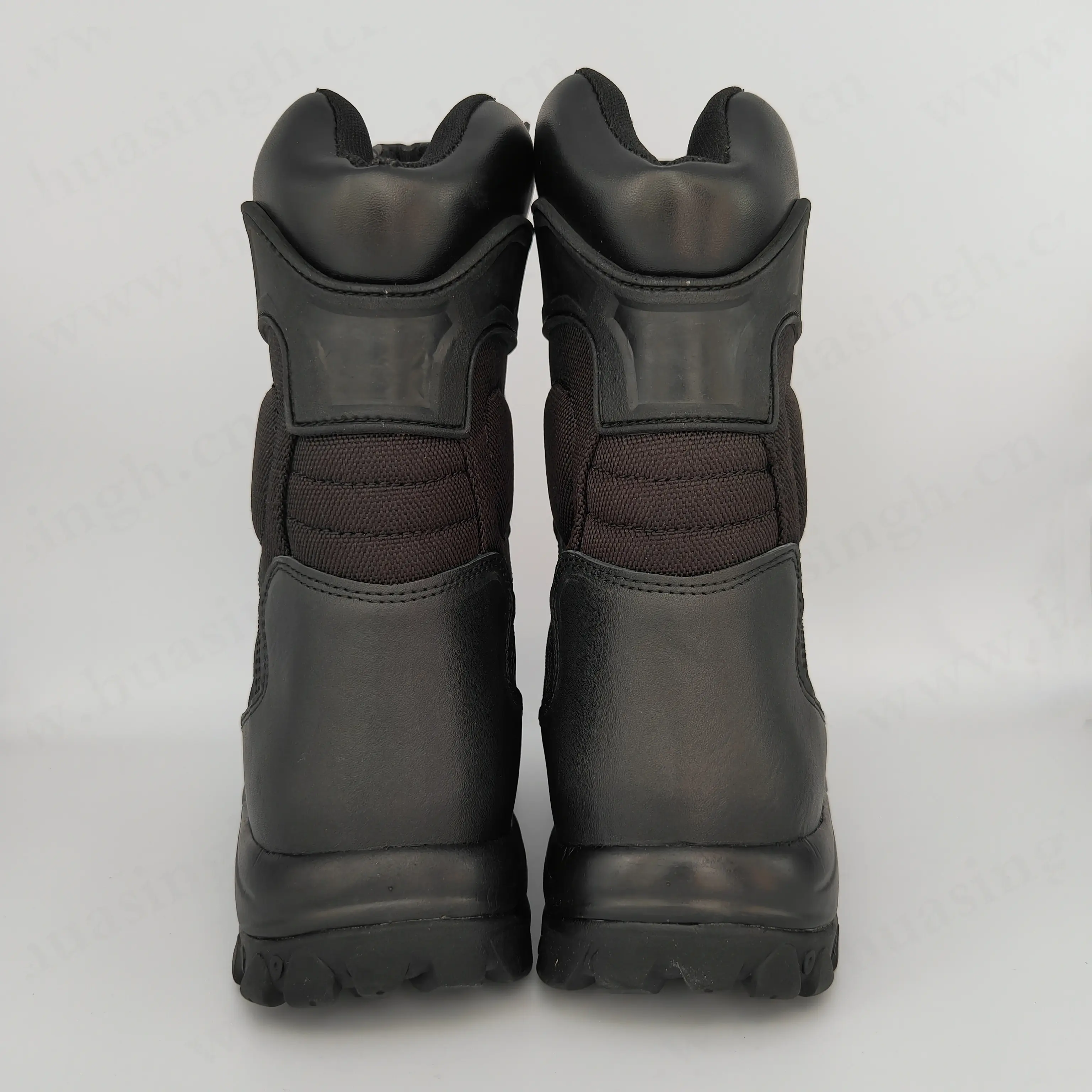 LXG, russischer Markt beliebte Qualität schwarze Leder taktische Stiefel Kampf Trainings stiefel zum Verkauf HSM016