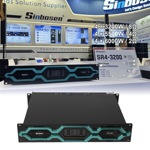 เครื่องขยายเสียง Sr4-3200 Pa 4 แชนแนล คลาส D พาวเวอร์แอมป์ ลำโพงแบบ Passive ระบบเสียงระดับมืออาชีพ - Product Image 3