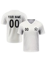 Maillot de football rétro unisexe personnalisé 100% polyester, séchage rapide, rouge et blanc, rayures classiques, service OEM automatisé