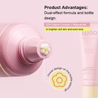NOUVELLE Crème Éclaircissante, Apaisante, Équilibrante, pour un Teint Radieux et Uniforme, Affinant les Pores, Lissante, à la Niacinamide et au Collagène, Effet Repulpant