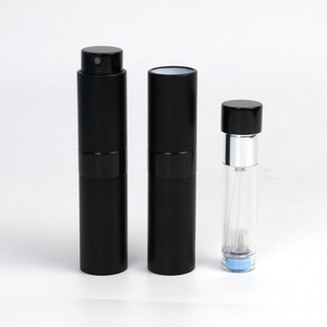 Refillable Spray <b>Bottles</b> Aluminum Portable For <b>Perfume</b> Dispensing Travel Size Cosmetic Packaging <b>Sample</b> Flat Bottom - Product Image 1