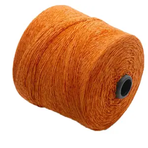 2.6 Count Fancy Yarn High-end Plush Belt Recycled Sari Silk Ribbon Yarn Skin Friendly Soft and Comfortable Fabric Yarn
