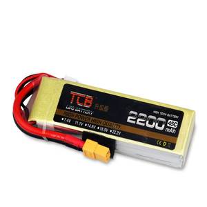 RC 비행기 자동차 보트 리튬 이온 팩용 TCB 11.1V 3S 2200mAh 45C 리포 배터리 - Product Image 2