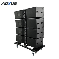 Système de haut-parleurs de sonorisation professionnel Aoyue WL12 3 voies double 12'
