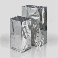 Sachet de thé en aluminium anti-humidité, grand format, fond carré, pochette autoportante avec fermeture éclair, impression offset, emballage carton