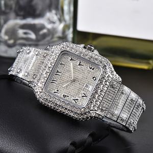 Orologio da <span class=keywords><strong>uomo</strong></span> Hip-hop 40MM classico con vendita in fabbrica orologio quadrato al quarzo con diamanti - Product Image 2