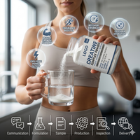 Créatine Complexe de Qualité Supérieure pour Adultes, Sans Sucre, Vente en Gros Directe Usine, ODM, pour la Performance Athlétique et la Musculation