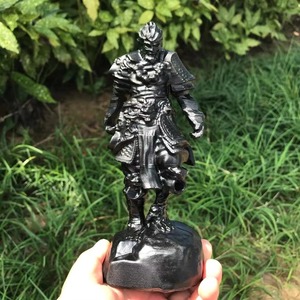 Offres Spéciales obsidienne singe roi sculpture dernière conception sculpté à la main mythe chinois cristal fabriqué cadeau - Product Image 1