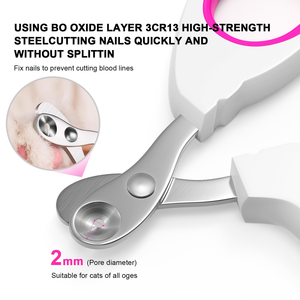 New Portable Convenient Cat <b>Dog</b> Nail Clippers <b>Scissors</b> with Special Round Hole Design for Pet Care - Product Image 2