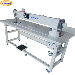 Machine à coudre industrielle à pied de marche en cuir à bras super long de 100cm - Product Image 1