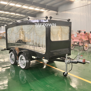 High-quality black <b>trailer</b> hearse, European style hearse <b>trailer</b>, retro traditional hearse <b>trailer</b> for sale. - Product Image 4