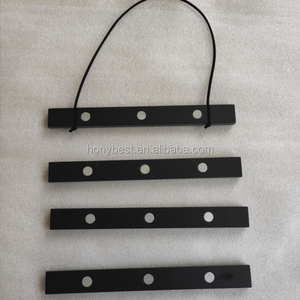 Tốt nhất bán đen ánh sáng từ gỗ khung gỗ móc áo Áp phích đường sắt 12 "cho văn phòng trang trí tường nhà - Product Image 3