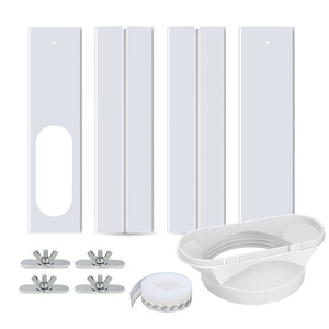 Ensemble de kit d'évent de porte coulissante ou de fenêtre avec joint de sas de climatiseur <span class=keywords><strong>mobile</strong></span> joint de fenêtre de déflecteur pour application domestique Type de <span class=keywords><strong>tuyau</strong></span> - Product Image 1