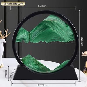 5 7 12 inch di chuyển cát nghệ thuật hình ảnh Vòng thủy tinh 3D đồng hồ cát biển sâu Cát Cát lún sơn cho trang trí nội thất - Product Image 5