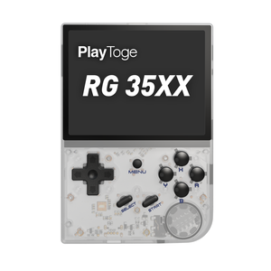 Trắng phổ biến anbernic rg35xx cầm tay trò chơi máy nghe nhạc 3.5inch màn hình 64GB hỗ trợ HD TV xách tay retro trẻ em Quà tặng chơi <span class=keywords><strong>game</strong></span> giao diện điều khiển - Product Image 1