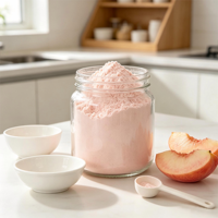 Poudre de pêche juteuse au miel 100% pure et naturelle pour boissons, pâtisseries et aliments santé