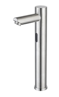 Robinet de lavabo moderne en acier inoxydable personnalisable pour salle de bain sans contact, avec capteur infrarouge automatique, robinet d'eau pour évier