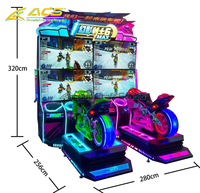 Machine de jeu simulateur de course à monnayeur ACS Konghui, vente directe usine, pour deux joueurs, pour centres de jeux vidéo
