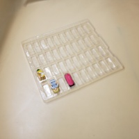 Briques de jouet Plateau blister transparent Blister Emballage à clapet en plastique Transparent pour briques de jouet