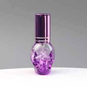 Online Customized <strong>Skull</strong> <strong>Glass</strong> 8ml Mini Refill Spray Unique Perfume <strong>Bottles</strong> in Stock - Product Image 2