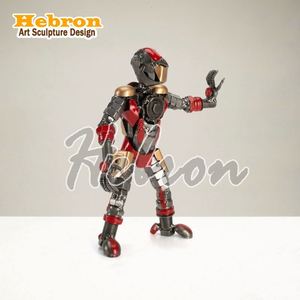 Décoration de bureau à domicile, petite statue de chien bouledogue en bronze coulé - Product Image 4