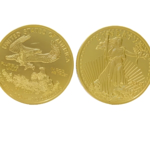 Pièce de monnaie Euro personnalisée Challenge, version mate, 1 oz, 2026, de haute qualité, en métal plaqué or American Eagle, pour cadeau B53B - Product Image 1