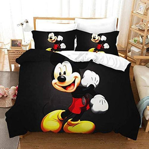Bộ Đồ Giường 3 Món In Hình Chuột Mickey Minnie Phong Cách Hoạt Hình 3D Giá Nhà Máy Bán Sỉ - Product Image 2