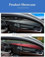 Housse de tableau de bord de voiture Luerman Luxury Anti Sun Glare, antidérapante, personnalisée pour Toyota Mark II 2002-2004