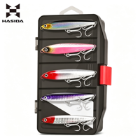 Leurre Artificiel HASIDA Type Crayon pour Black-bass, Coulant et Vibrant, Lancer Longue Distance, Kit Complet Sans Hameçons