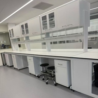 Banc de laboratoire en acier à structure modulaire, table de laboratoire étanche, banc de laboratoire pour étudiants à structure en acier