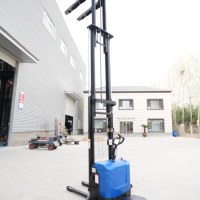Chariot élévateur électrique tout-terrain robuste CDD15 3m, capacité 1500kg, batterie plomb-acide, pour petits entrepôts
