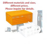 Cage de transport pour poulets en plastique robuste empilable, caisse pour volailles vivantes, logistique, boîte en matériau HDPE durable