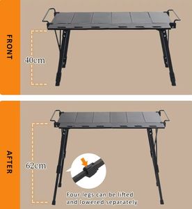Nueva Mesa Plegable IGT Multifuncional Ligera para Picnic, Barbacoa, Mesa de Camping Extensible Combinable - Product Image 5