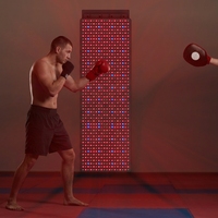 Panneau de luminothérapie BioMol Fitness Touch Control à 7 longueurs d'onde (rouge et proche infrarouge) avec support pour le corps entier, le visage, les mains, les pieds et la tête
