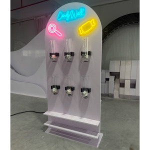 Nuovo Popolare Espositore per Caramelle a LED in Acrilico per Decorazioni di <span class=keywords><strong>Feste</strong></span> per Bambini con Supporto e Barattolo per Caramelle - Product Image 3