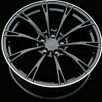 BEST WHEEL Nouvelle jante 8.5J/9J 112mm PCD ET30 en aluminium poli à rayons multiples, pour rétrofit/amélioration, garantie 5 ans, lot de 4, 15 pouces 8J