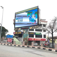 Panneau d'affichage LED SMD 3535 P8 RGB 1024 x 1024 mm IP65 6000 CD pour mur vidéo extérieur et signalétique publicitaire