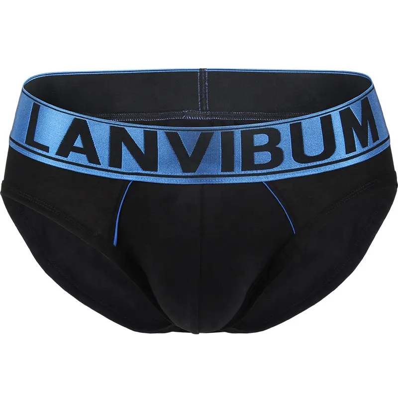 Brand Custom Waistband LOGO Cotton man underwear U convex pouch briefs Men Briefs Mens underwear