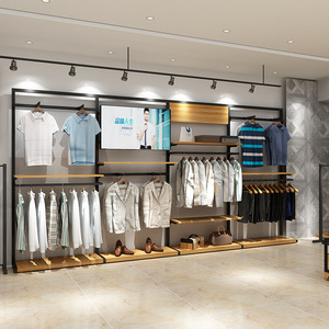 Zara quần áo cửa hàng Kệ hiển thị đồ đạc công nghiệp ống quần áo giá treo tường quần áo kệ để treo quần áo - Product Image 3