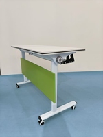 Table en bois pliable, design moderne, convertible et pivotante, durable et écologique, facile à assembler, idéale pour les écoles et les bibliothèques - Vente chaude