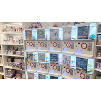 Distributeur de mini-jouets en capsules de 50 mm de style japonais, empilable, à monnayeur, pour magasins de vente au détail de jouets d'anime