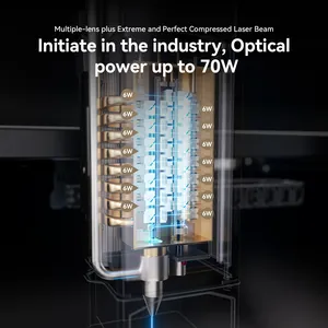 ATOMSTACK A70 X70PRO 360W Alto rendimiento 70W Salida láser con asistencia de aire Máquinas automáticas de corte por láser de madera de enfoque fijo - Product Image 3