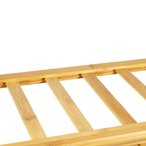 رفوف أحذية خشبية من الخيزران حديثة من 3 طبقات من مصنع ZB BSCI أرفف منظمة لتخزين أحذية الفنادق حامل شبشب - Product Image 2