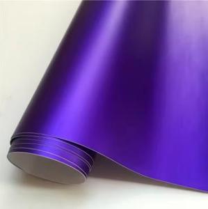 Film Vinyle Adhésif Mat PVC/PET Violet pour Recouvrement Automobile Peinture d'Origine, Sans Bulles, Décoration Intérieure et Extérieure, Pour Changement de Couleur de Voiture DIY - Product Image 4