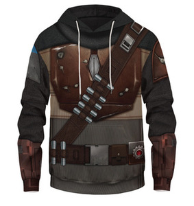 Fitspi livraison directe Mandalorian Costume sweat à capuche commande en gros conception personnalisée grands et grands hommes - Product Image 6