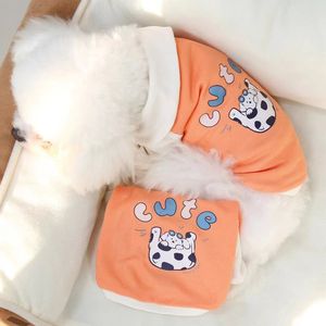 Cute Animal Print Pet <b>T</b>-Shirt Polyester Spring Autumn Thin Breathable Cartoon Style For <b>Cats</b> Dogs - Product Image 4
