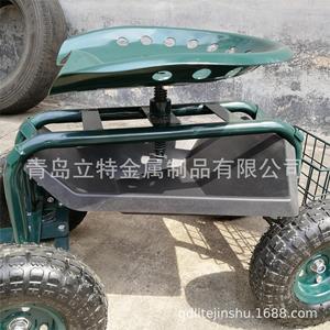 Chariot de jardin en métal Qingdao Lite à 4 roues, design industriel durable en métal pour usage extérieur - Product Image 3