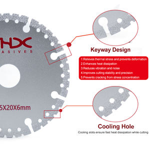 ใบตัดเพชรแบบแบนอเนกประสงค์ ขนาด 4 นิ้ว สำหรับงานไม้ มาตรฐาน ISO 9001 สำหรับตัดกระเบื้อง หินแกรนิต และควอตซ์ ยี่ห้อ Teimetor - Product Image 3