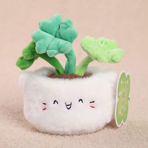 Planta Artificial Verde en Maceta Colgante, Trébol de Cuatro Hojas de la Suerte, Peluche de Cachorro, Llavero, Adorno Decorativo SUPER - Product Image 2