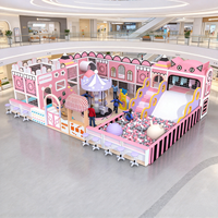 Aire de jeux intérieure pour enfants, château gonflable, parc de jeux commercial personnalisé pour enfants avec toboggan pour centre commercial